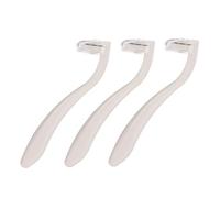 TOYZFRIENDY Rasoio per Corpo Femminile 3 Pezzi, Tagliacapelli per Gambe e Ascelle in Acciaio Inox, Depilatore Portatile Sicuro per Pelle Sensibile, per Viaggi e Uso Quotidiano