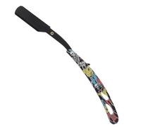 TOYZFRIENDY Rasoio Taglio Capelli Professionale in Acciaio Inossidabile Nero Lama Affilata per Rifinitura Barba e Sfoltitura Utile per Barbiere e Uso Domestico Manico Ergonomico Antiscivolo