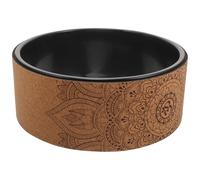 TOYZFRIENDY Ruota Yoga in Pu e Sughero 32 Cm, Rullo per Stretching e Allenamento Schiena, Accessorio Riutilizzabile per Esercizi Pilates e Yoga a Casa in Palestra