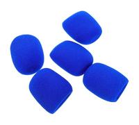 TOYZFRIENDY Set 5 Pezzi Coperture in Schiuma per Microfono Portatile Parabrezza Anti-Pop Spessa Blu Manicotti Protettivi per Microfono da Palco per Karaoke Concerti e Registrazioni