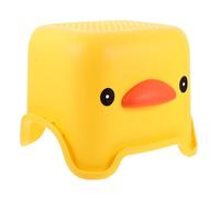 TOYZFRIENDY Sgabello per Forma di Papera Sgabello Portatile Robusto in Plastica Seduta Confortevole per Camerette Bagno e Cucina