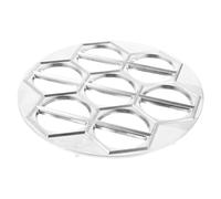 TOYZFRIENDY Stampo per Pelmeni in Alluminio 14 Fori Multiforo per Ravioli e Gnocchi Leggero e Portatile per Uso Domestico e Cucina Professionale Accessorio Cucina Pratico e Salvaspazio