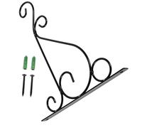 TOYZFRIENDY Supporto da Parete in Ferro per Fioriere Appese Gancio Resistente per Vasi Lanterne e Decorazioni da Interno ed Esterno Staffa Murale per Piante Portafiori Sospeso Antiruggine