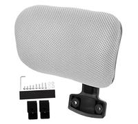 TOYZFRIENDY Supporto Regolabile per Testa e da Ufficio Cuscino Ergonomico Imbottito per Sedia da Scrivania Accessorio Rialzo Schienale con Protezione Cervicale Grigio Spesso con Clip Nera