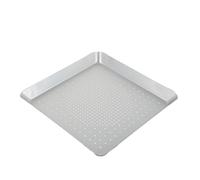 TOYZFRIENDY Teglia in Alluminio Alta Resistenza Piastra Perforata Quadrata per Cottura Uniforme e Resistente Adatta per Pizza Pane e Dolci