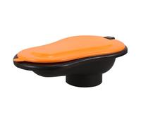 TOYZFRIENDY Wc Portatile alla Turca in Plastica Arancione Coperchio Secchio per Urina Resistente per Campeggio Cantieri e Viaggi Toilette Temporanea da Escursionismo e Costruzione