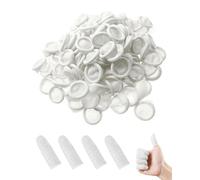 TOZBLEU 200 pcs Copridita,Lettini per Dito in Lattice Monouso,Finger Cots Anti-Statico,Proteggi Dita Mano, Copridita per Dito ferito,per Lavorare con Attrezzature Elettroniche o Coprire Medicazioni