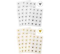 TOZBLEU 240 pcs adesivi a forma di cuore,adesivi a forma di cuore,Adesivi Chiudi Pacco Buste per Inviti Matrimonio Nozze Biglietti d’Auguri,Adesivi per sigilli per buste adesivi per sigilli di nozze