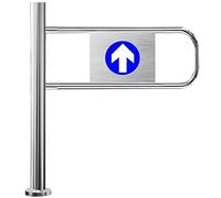TozMvi Cancello di Sicurezza per Ingresso Supermercato, Cancello a Battente Automatico Unidirezionale in Acciaio Inox con Chiusura Automatica, Apertura a 90° Left-100×97cm
