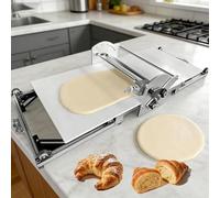 TozMvi Macchina Stendipasta Professionale da Tavolo | Sfogliatrice Elettrica Regolabile (2-30 Mm) per Impasti per Croissant, Pizza E Pasta | Design Pieghevole in Acciaio Inox, 110 V/220 V