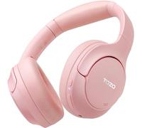 TOZO HT2 Cuffie Bluetooth 5.3 con ANC Ibrido Hi-Res Audio e ORIGX Acustica 40mm Controllore EQ Regolazione 60 Ore Riproduzione 3.5mm AUX Audio Cavo e USB Tipo C Rosa