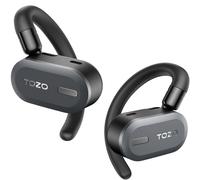 TOZO O2 Cuffie Bluetooth Sport Multipoint, 10,5g Auricolari Bluetooth 5.3 con 4 Mics, APP Cuffie Wireless Running Gancio Rotazione Cancellazione Rumore Nero