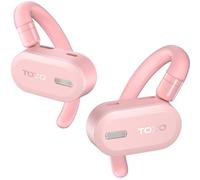 TOZO O2 Cuffie Bluetooth Sport Multipoint, 10,5g Auricolari Bluetooth 5.3 con 4 Mics, APP Cuffie Wireless Running Gancio Rotazione Cancellazione Rumore Rosa