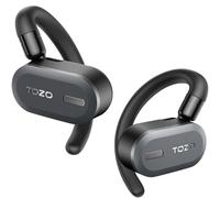 TOZO O2 Cuffie Bluetooth Sport Multipoint, 10,5g Auricolari Bluetooth 5.3 con 4 Mics, APP Cuffie Wireless Running Gancio Rotazione Cancellazione Rumore Nero