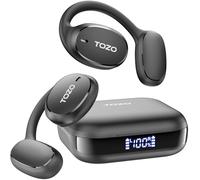 TOZO OpenEgo Cuffie Bluetooth 5.3 Ultraleggero con ENC Chiamata 16.2mm Controllore ORIGX Acustica EQ Regolazione 80 Ore Riproduzione USB Tipo C IPX5 Nero