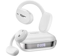 TOZO OpenEgo Cuffie Bluetooth 5.3 Ultraleggero con ENC Chiamata 16.2mm Controllore ORIGX Acustica EQ Regolazione 80 Ore Riproduzione USB Tipo C IPX5 Bianco