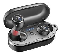 TOZO T10 Mini Cuffie Bluetooth, Auricolari Bluetooth 5.3 con 55H Ore, App Personalizza EQ, Design Ergonomico IPX8 Cuffie Impermeabili Suono Potente Per Allenamento/Pendolarismo/Chiamate, Nero