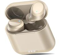TOZO T6 Mini Cuffie Bluetooth 5.3 con Controllo Touch ORIGX 2.0 Acustica EQ Regolazione 50 Ore Riproduzione Supporta Caricatore Wireless e USB Tipo C IPX8 Champagne