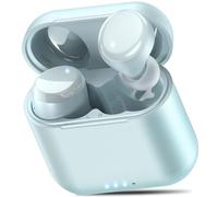 TOZO T6 Mini Cuffie Bluetooth 5.3 con Controllo Touch ORIGX 2.0 Acustica EQ Regolazione 50 Ore Riproduzione Supporta Caricatore Wireless e USB Tipo C IPX8 Blu