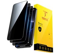 TOZPLTL 3 pellicole protettive in vetro temperato per iPhone 16 Pro Max, protezione da sguardi indiscreti [Full Screen], 28°, protezione duratura 9H, anti-impronte, senza bolle