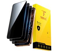 TOZPLTL 3 pellicole protettive in vetro temperato per iPhone 17 Pro Max, protezione da sguardi indiscreti [Full Screen], 28°, protezione duratura 9H, anti-impronte, senza bolle