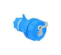 TP ELECTRIC Presa ermetica portatile Schuko, per interni ed esterni, 16 A, 230 V, IP 68 5283, blu