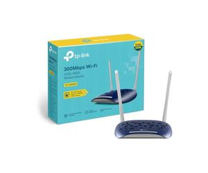TP-Link 300 Mbps Wireless N VDSL/ADSL Modem Router, Single-Band, Broadband Speed Up To 100 Mbps, Versatile Connectivity, 4x Fast Ports, TP-Link Tether App, Easy setup (TD-W9960)