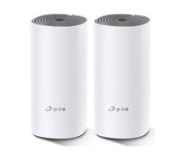 Tp-Link AC1200 Whole-Home Mesh Wi-Fi System Qualcomm CPU 867Mbps At 5GHz+300Mbps 2.4GHz 2 10/100Mbps Ports 2 Pezzi Deco E4 (2-PACK)