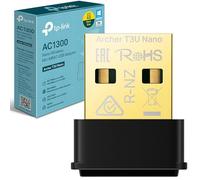TP-Link AC1300 Nano Wireless MU-MIMO USB 2.0 adattatore, dual-band, design miniatura, supporta Windows 10/8.1/8/7, Mac OS 10.15 e versioni precedenti, WPA3 altamente sicuro, facile installazione