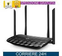 TP-Link Archer C6 router wireless Gigabit Ethernet Dual-band (2.4 GHz/5 GHz) Nero