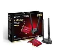 TP-Link Archer TXE75E AXE5400Mbps Tri-Band WiFi 6E Bluetooth 5.2 Adattatore PCIe con Due Antenne, Adattatore WiFi per PC, Chipset Intel, Base Antenna Magnetizzata, Staffa a Basso Profilo Incluso, WPA