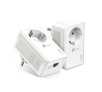 TP-Link AV1000 Adattatore Powerline Gigabit Con Presa KIT Bianco Repeater