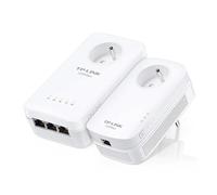 TP-LINK AV1300 GIGABIT PASSTHROUGH POWERLINE AC WI-FI KIT 1200MBPS POWERLINE DATA RATE LINE-NEUTRAL/LINE-GROUND 2X2 MIMO AC1200 NEW