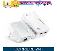 TP-Link AV600 Powerline WiFi Extender Kit 2.4GHz 2 Porte LAN TL-WPA4220