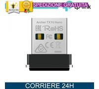 Scheda di Rete TP-Link Archer TX1U Nano USB 2.0 287 Mbps Wi-Fi 6 Nero
