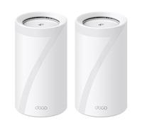 TP-Link WiFi 7 Deco BE85(2-pack) Router Mesh WiFi, BE19000Mbps Tri-Band, Canali 320 MHz, Porta 10Gbps Combinata Ethernet/Fibra, Ripetitore, Alexa, Funziona con Qualsiasi ISP e Modem, 2 Pacchi