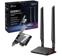 TP-Link BE9300 Tri-Band Wi-Fi 7 Bluetooth 5.4 PCIe Adapter, con due antenne, illuminazione di stato Wi-Fi multicolore, installazione rapida con unità USB, supporta solo Windows 11 (64 bit), WPA3