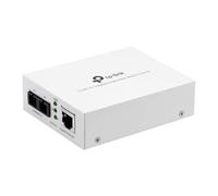 TP-Link Convertitore multimediale da Gigabit SFP a RJ45 in fibra TL-MC101 | Convertitore da fibra a Ethernet | Porta RJ45 da 10/100/1000 Mbps a fibra monomodale 1000Base-LX, bianco