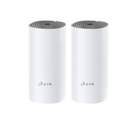 TP-Link Deco E4 (2-pack) Dual-band (2.4 GHz/5 GHz) Wi-Fi 5 (802.11ac) Bianco, Grigio Interno