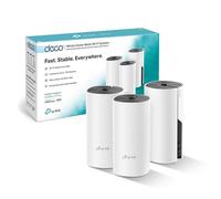 TP-Link Deco M4 WiFi Mesh, Dual Band AC1200, 2 Porte Ethernet Gigabit, Modalità Router e Access Point, Parental Control, 3 Pezzi con Copertura fino a 370 m2