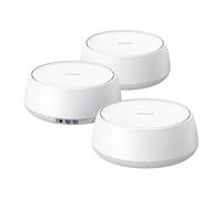 TP-Link Deco WiFi 7, rete BE5000 per tutta la casa, fino a 5013 Mbps con MLO, 2 porte da 2,5 G, copertura fino a 613 metri. Deco BE25(3-Pack)