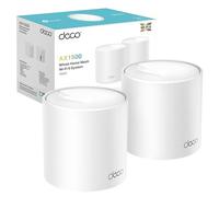 TP-Link Deco X10 AX1500Mbps Sistema WiFi 6 a rete dual-band per tutta la casa, amplificatore WiFi basato su AI, 2 porte Gigabit, copertura fino a 3900 m², collega fino a 120 dispositivi, gioco e 4K