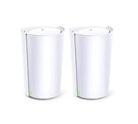 TP-Link Deco X90 Mesh WiFi 6 Tri-Band AX6600, 2 Porte Gigabit, 1 Porta 2.5G, Modalità Router e Access Point, Sistema Mesh per l'intera Casa, 2 Pezzi con Copertura Fino a 560㎡, Compatibile con Alexa