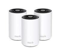TP-Link Deco XE75 (3-pack) Mesh Router AXE5400 Wi-Fi 6E Tri-Band, Per Tutta La Casa, Porta Gigabit, 802.11ax 6 GHz, AI-Driven, TP-Link HomeShield, MU-MIMO, OFDMA