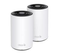 TP-Link Deco XE75 Pro [2-pack] Tri-band [2,4 GHz/5 GHz/6 GHz] Wi-Fi 6E [802.11ax] Bianco 3 Interno (AXE5400 Whole Home Mesh Wi- NEW