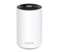 TP-Link Deco XE75 Pro AXE5400 Whole Home Tri-Band Mesh Wi-Fi 6E, porte Gigabit, rete guidata dall'AI, copertura fino a 2.900 ft2, collegare fino a 200 dispositivi, 8K, confezione da 1