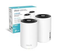 TP-Link Deco XE75 Pro Router Mesh WiFi 6E, AXE5400Mbps Tri-Band, Nuova Banda da 6 GHz, Porta Ethernet da 2,5 Gbps, AI Mesh, Ripetitore WiFi, Access Point, Alexa, 2 Pezzi con Copertura fino a 500㎡