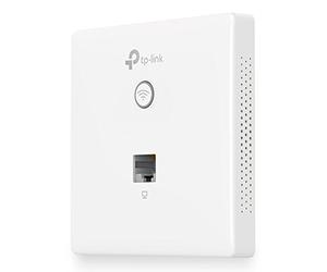 TP-Link EAP115-Wall Access Point Wireless N300 Mbps, 802.11b/g/n, 1 10/100 Mbps LAN, Supporto 802.3af PoE, Captive Portal, Gestione Software Centralizzata, Predisposizione al Montaggio a Muro