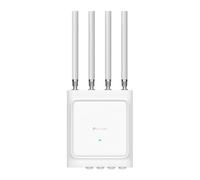 TP-Link EAP668-Outdoor HD AX3600 WiFi 6 Punto di accesso all'esterno, Omada Mesh Outdoor WiFi Extender,4 antenne Omni di tipo N esterne,Porte multiple,IP68,Slot SFP, grande copertura,Gestione cloud