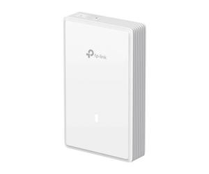 TP-Link EAP725-Wall Punto di accesso a parete Wifi 7 a tripla velocità con porte Ethernet 2,5G, PoE e gestione centralizzata, ideale per prestazioni